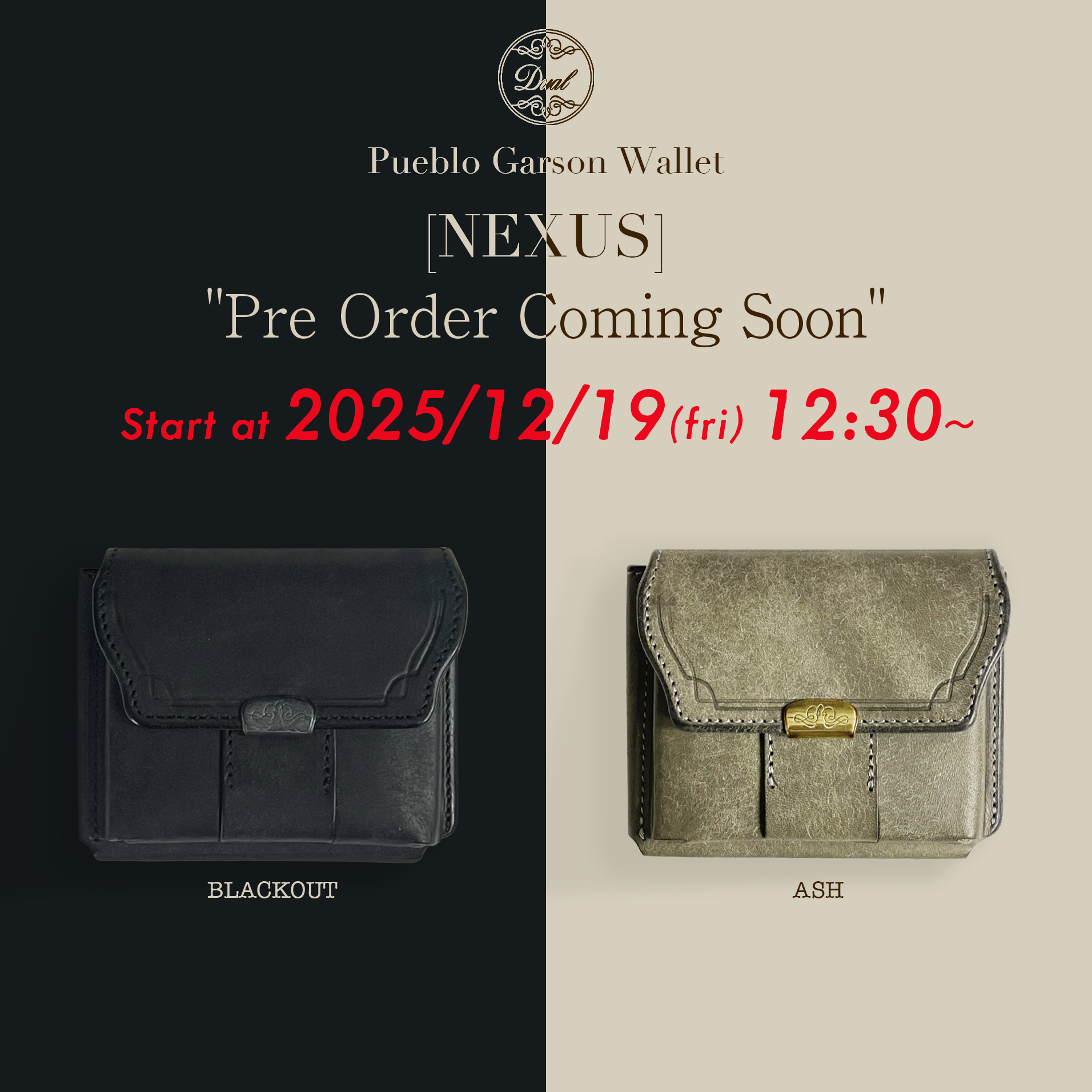 [Coming Soon]Dual プエブロ ギャルソンコンパクトウォレット[DCr-1050PB]