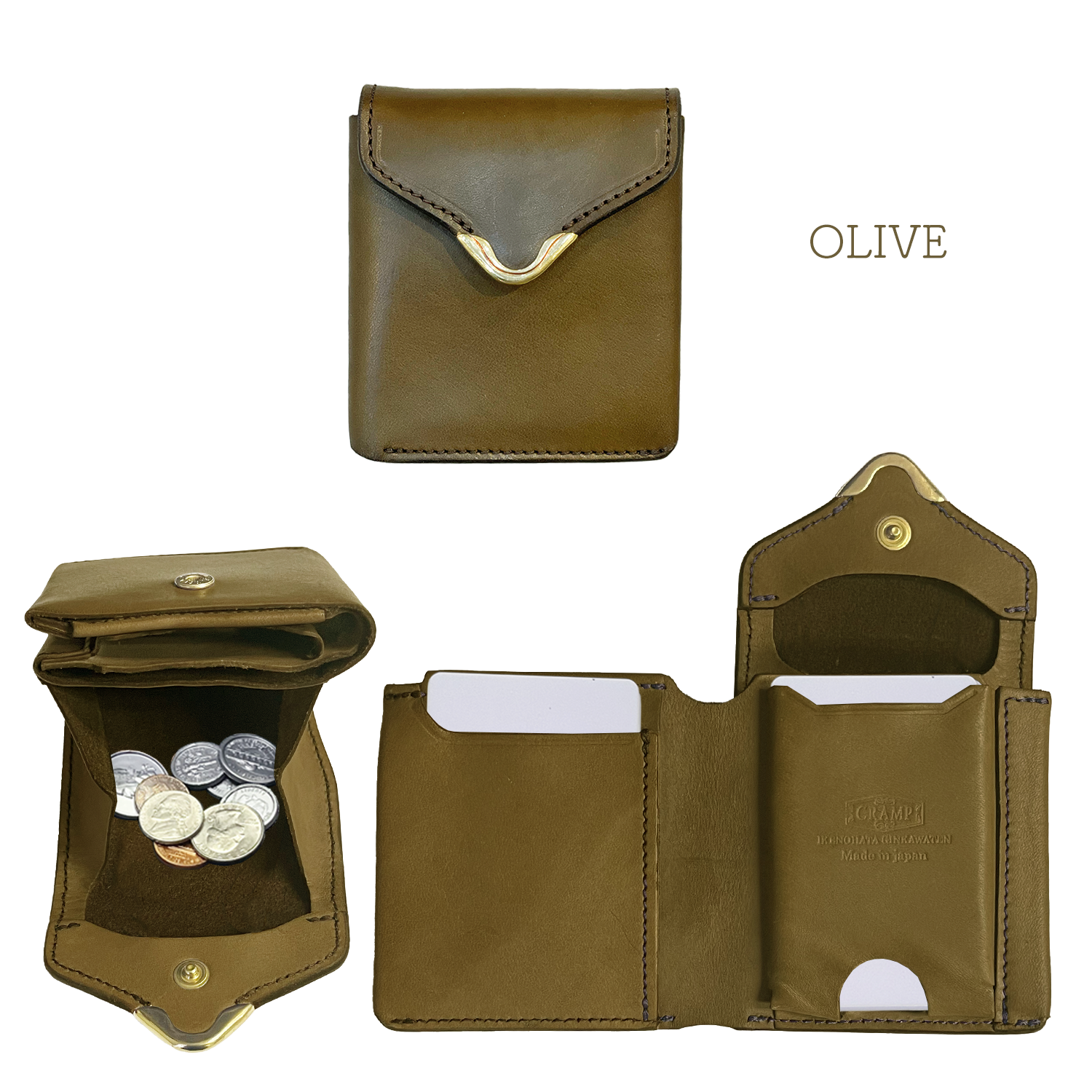 [Coming Soon]Cramp オーバーダイ ギャルソンスリムウォレット[Cr-928OD]