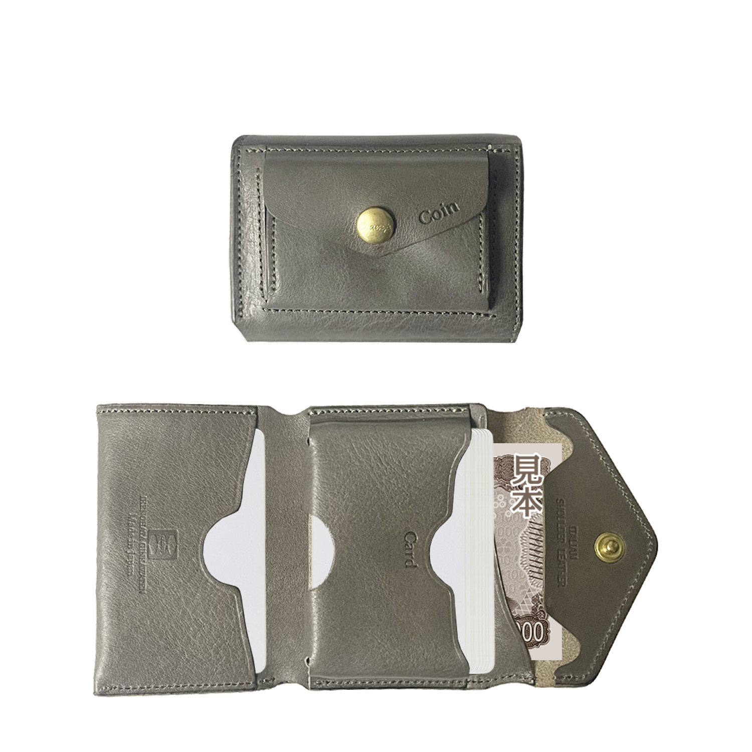 Cramp【イタリアンシュリンクレザー】コンパクトウォレット【Cr-170