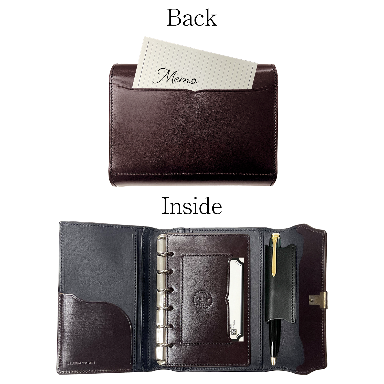 Dual mini6サイズ システム手帳”PLOG”【DCr-1039】|池之端銀革店